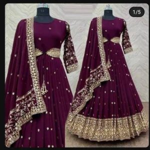 Trendy Embroidered Anarkali Suit