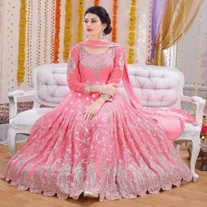 Party Wear Embroidered Ghaghra Suit